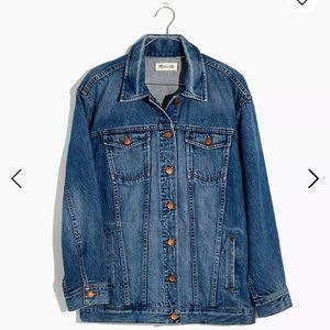 Madewell The Oversized Jean Jacket in Wortham Wash